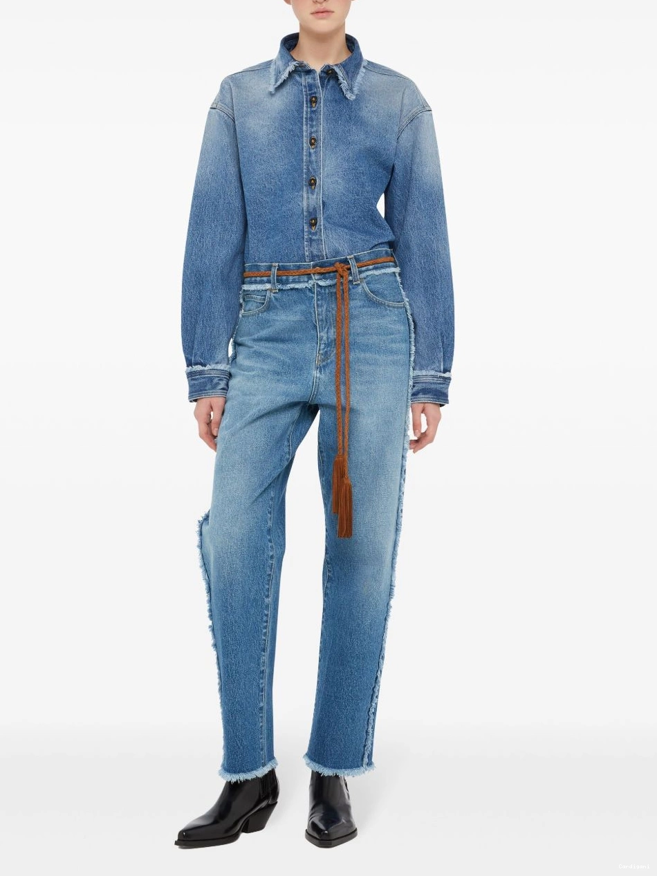 Affordable straight jeans Alanui Women fringed 0804